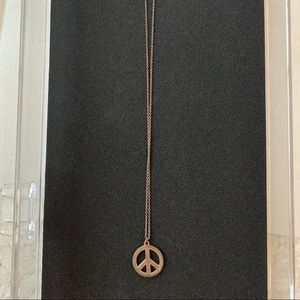 Tiffany & co. Peace sign necklace